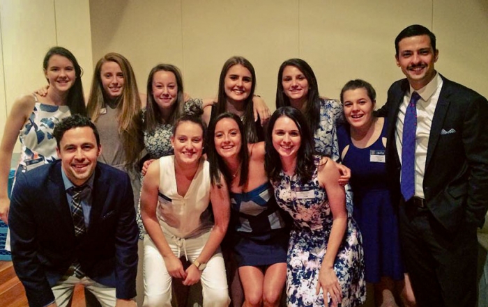 AUSC members at the 2015 Blues Awards at the National Wine Centre