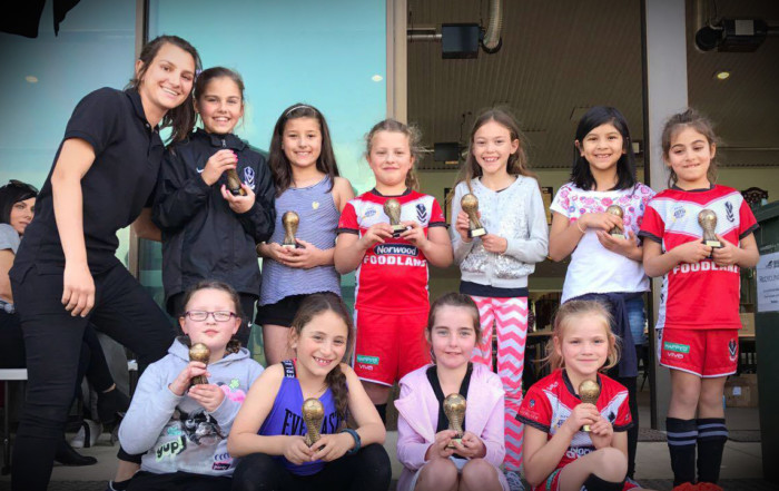 Under 9 girls team photo